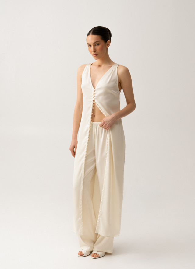 Milk Silk Satin Tunic