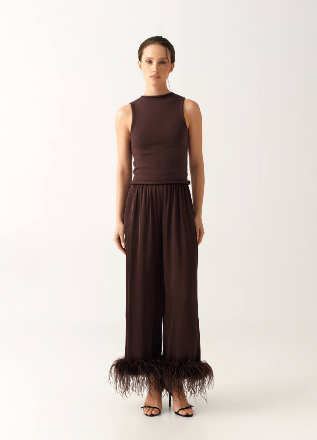 Штани із пірʼям Brown
