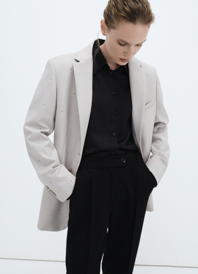Classic jacket Ice Grey