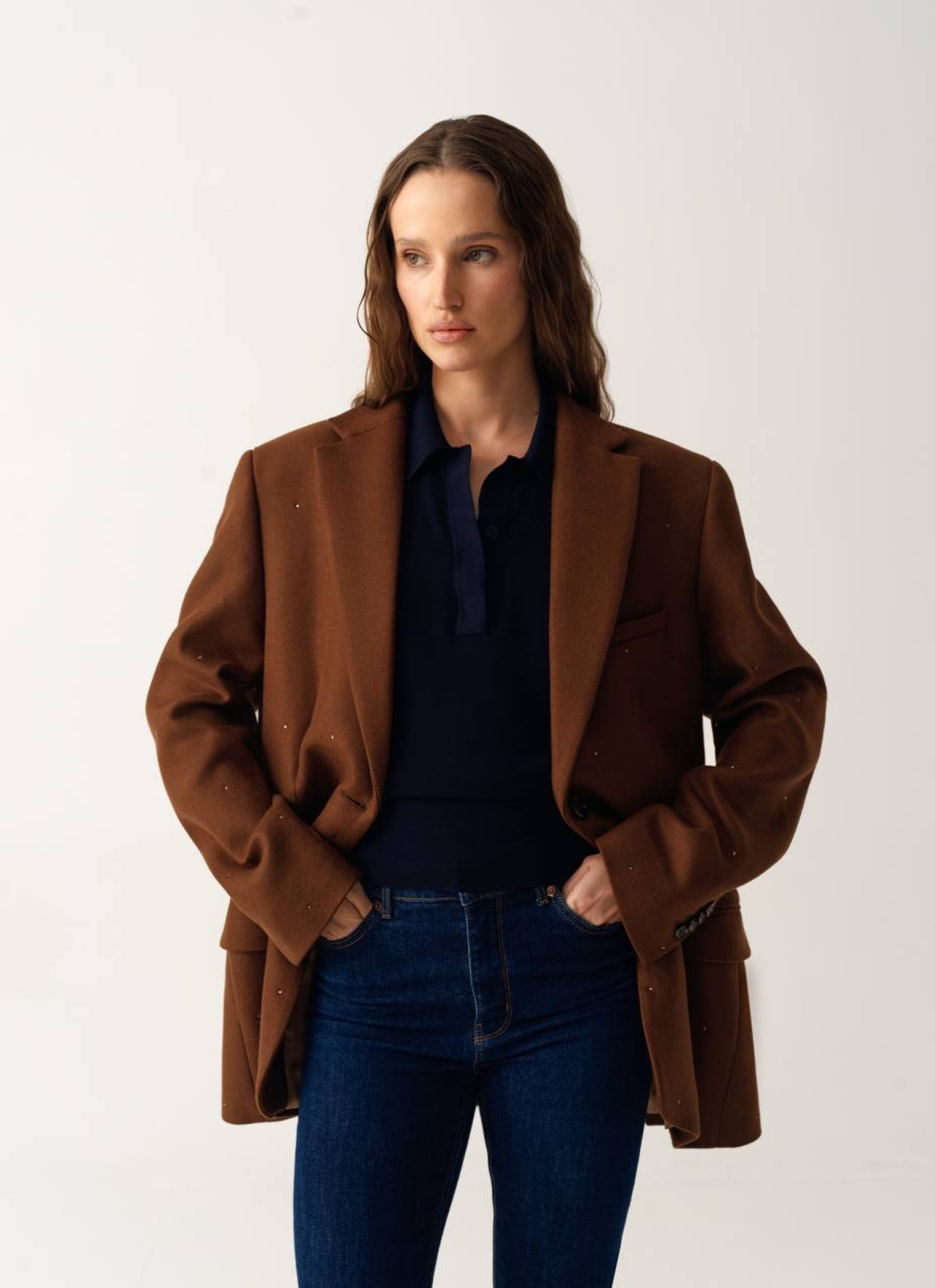 Жакет із вовни Camel