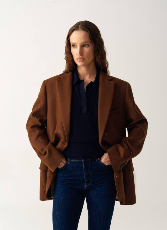 Жакет із вовни Camel