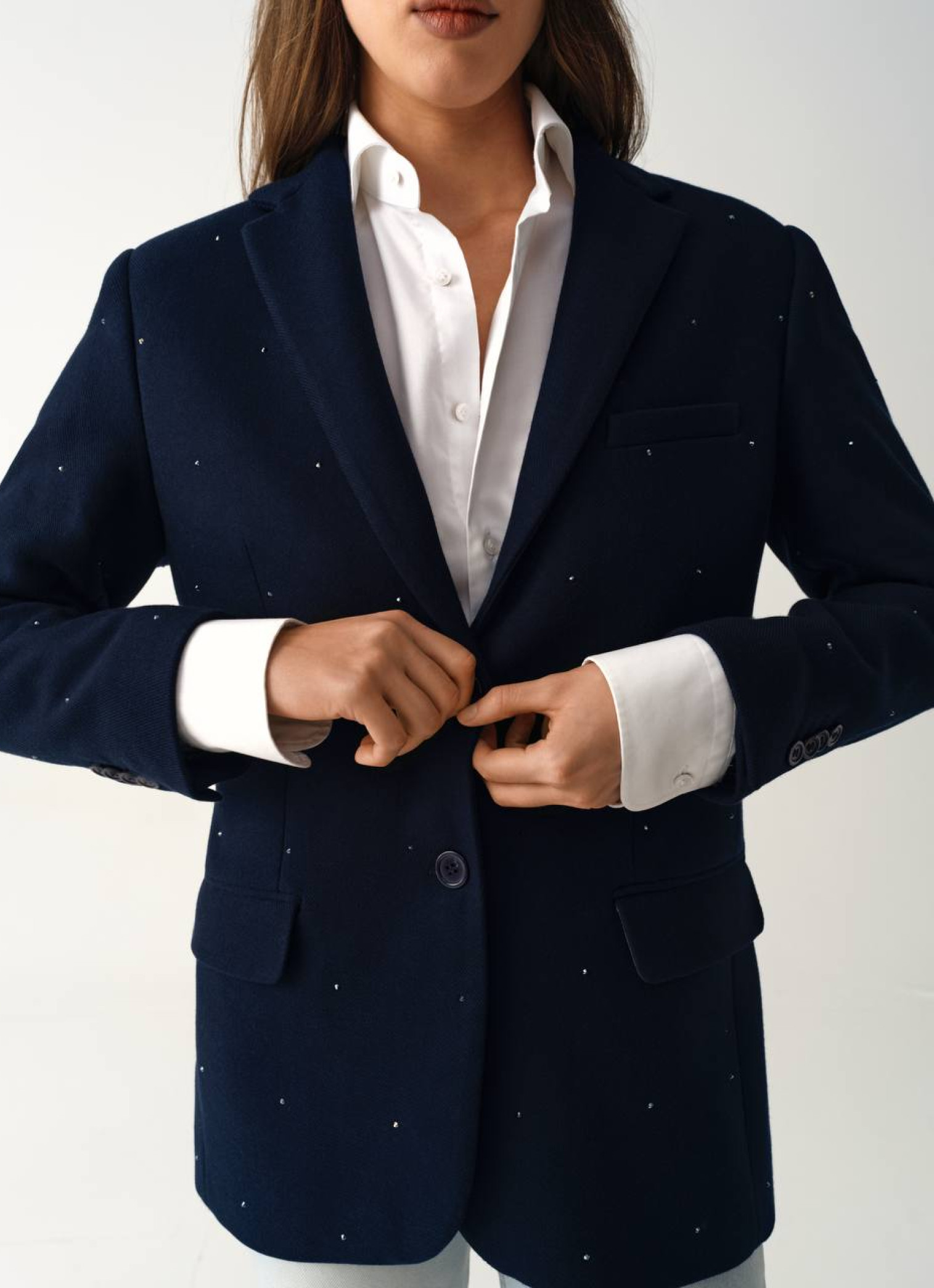 Жакет із вовни Dark Blue