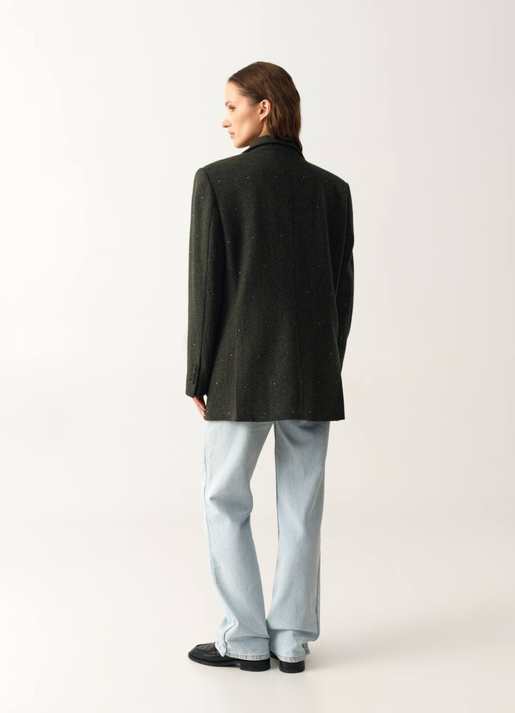 Класичний жакет із твіду Green